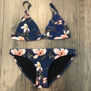 Floral neoprene bikini
